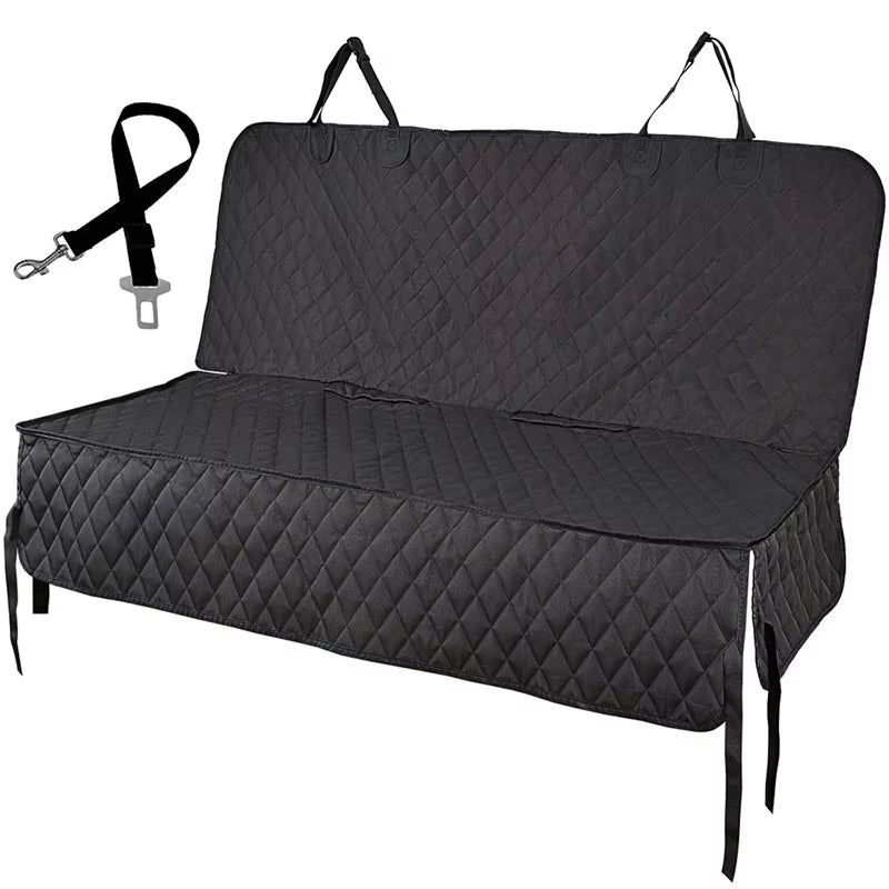 Dog Car Seat Cover Pet Travel Carrier Mattress Waterproof Dog Car Seat Protector Mat with Middle Seat Armrest for Dogs