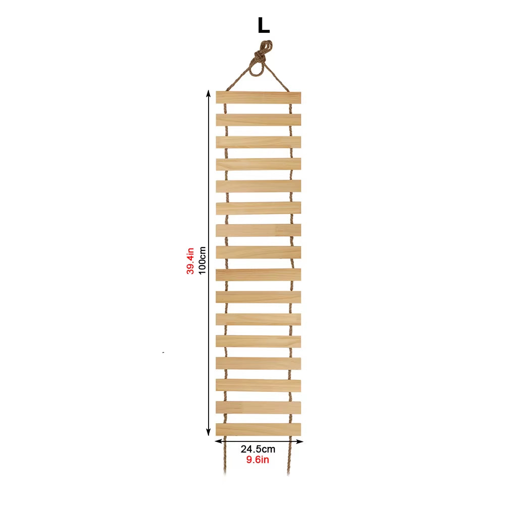 Cat Tree Cat Wall Mounted Climbing Wooden Shelves Posts Ladders with Hammock and Cat House Cat Bridge for Kittens Perch Sleeping