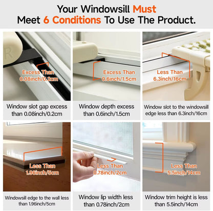 Cat Hammock One-Step Sliding Clamping Slot Adjustment Cat Window Hammock with Removable Covers 30Kg Pet Accessories