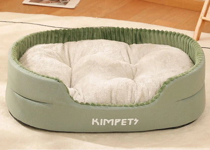 Thickening Warm Pet Cat Bed Removable Washable Cat Baskets Cushion Mat Square Plush Kennel for Small Medium Dog Sofa Beds