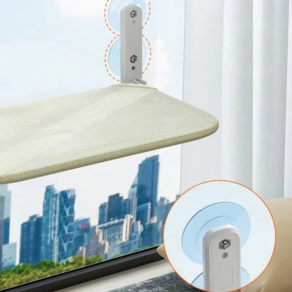Foldable Cat Window Perch Cordless Cat Window Hammock with 4 Strong Suction Cups Windowsill Cat Beds Seat for Indoor Cats Inside