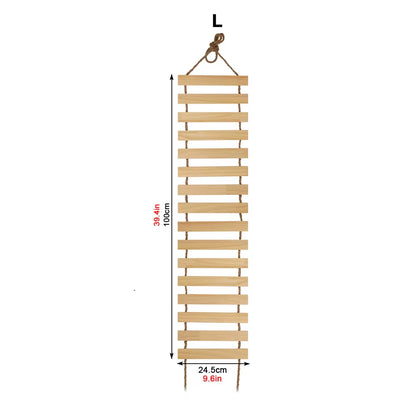 Cat Tree Cat Wall Mounted Climbing Wooden Shelves Posts Ladders with Hammock and Cat House Cat Bridge for Kittens Perch Sleeping